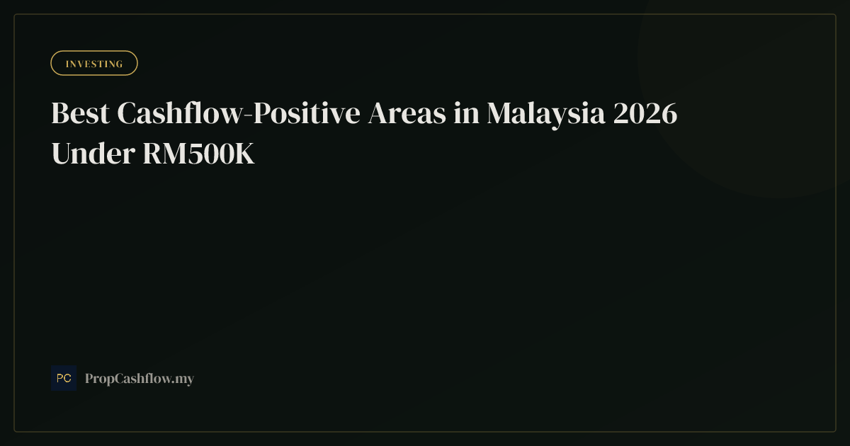 Best Cashflow-Positive Areas in Malaysia 2026 Under RM500K