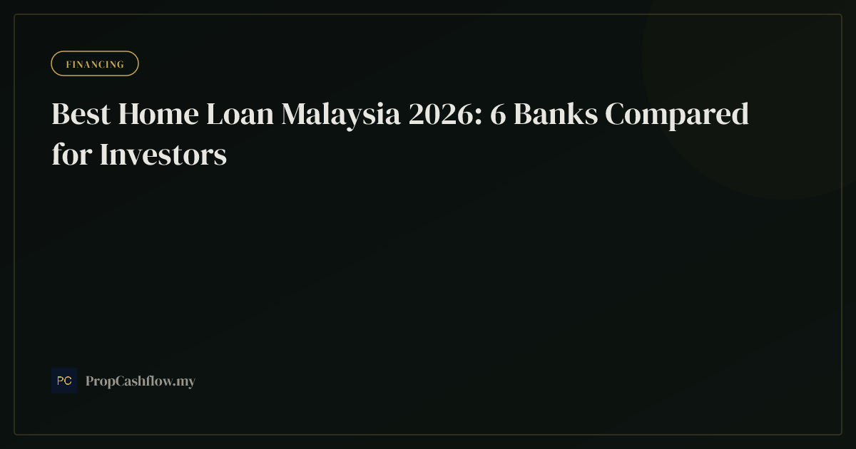 Best Home Loan Malaysia 2026: 6 Banks Compared for Investors