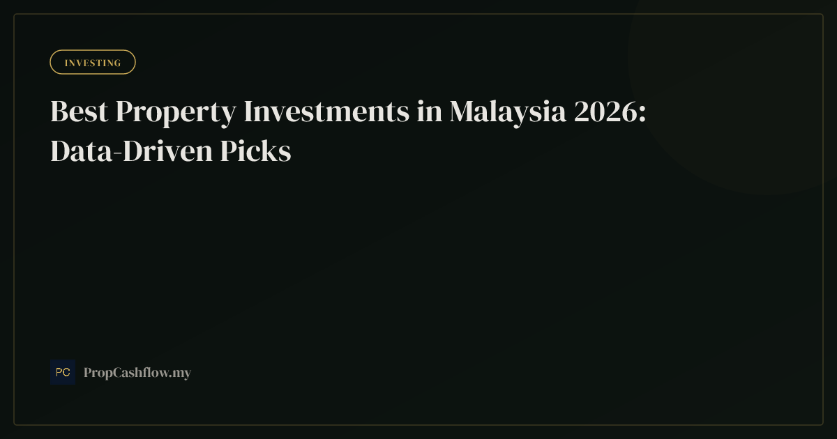 Best Property Investments in Malaysia 2026: Data-Driven Picks