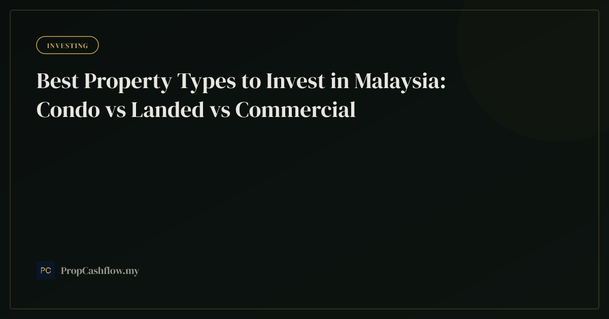 Best Property Types to Invest in Malaysia: Condo vs Landed vs Commercial
