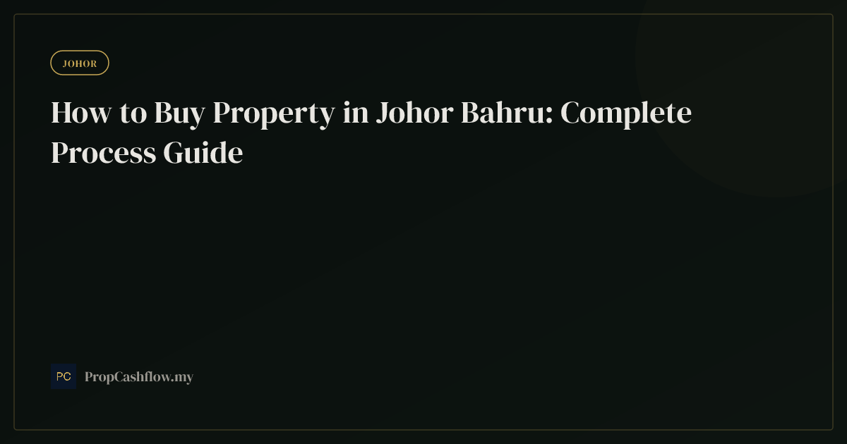 How to Buy Property in Johor Bahru: Complete Process Guide