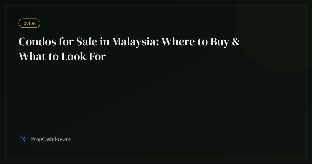 Condos for Sale in Malaysia: Where to Buy & What to Look For
