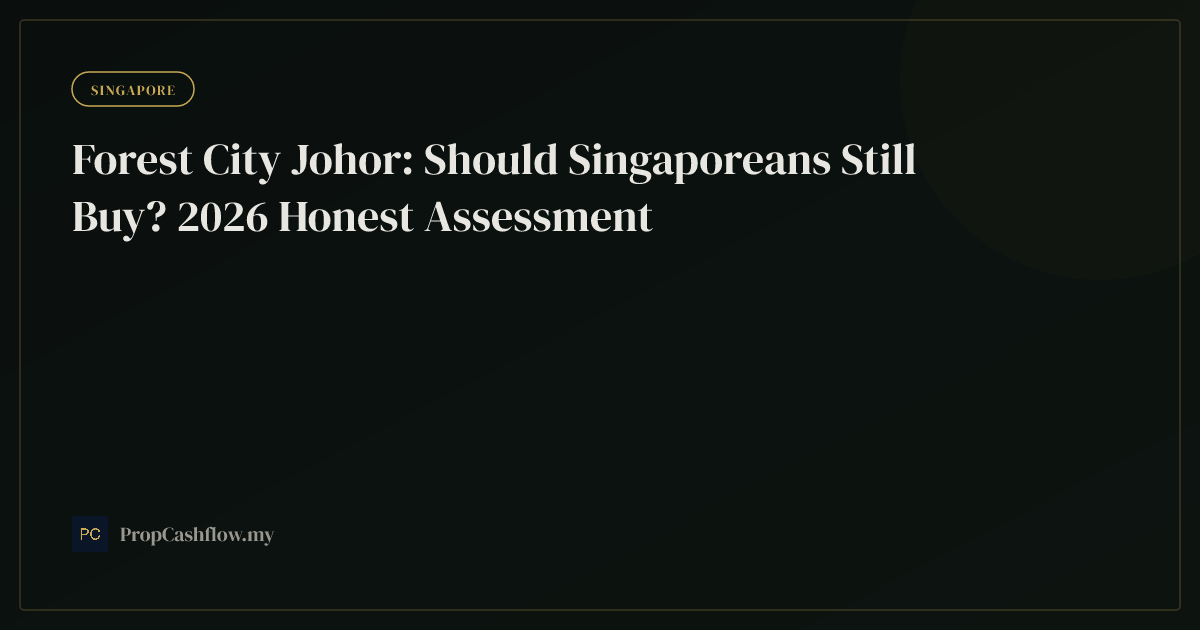 Forest City Johor: Should Singaporeans Still Buy? 2026 Honest Assessment