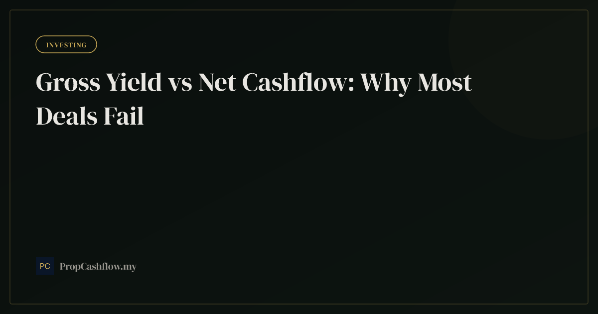 Gross Yield vs Net Cashflow: Why Most Deals Fail