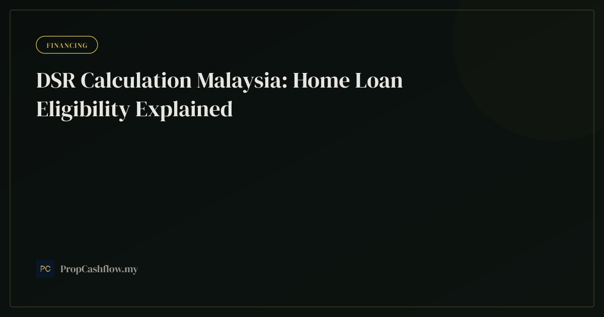 DSR Calculation Malaysia: Home Loan Eligibility Explained