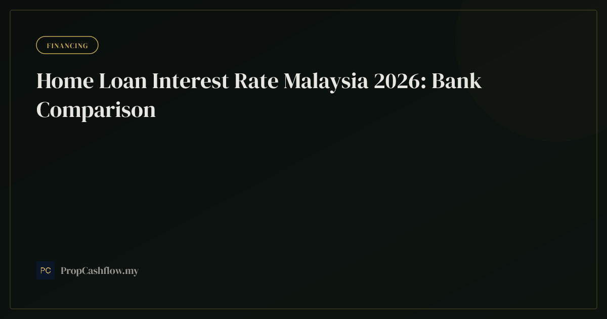 Home Loan Interest Rate Malaysia 2026: Bank Comparison