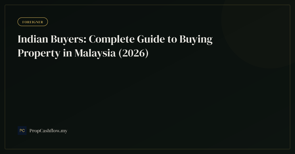 Indian Buyers: Complete Guide to Buying Property in Malaysia (2026)