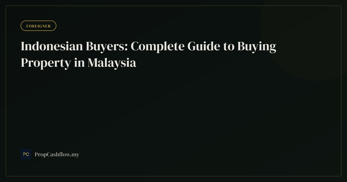 Indonesian Buyers: Complete Guide to Buying Property in Malaysia