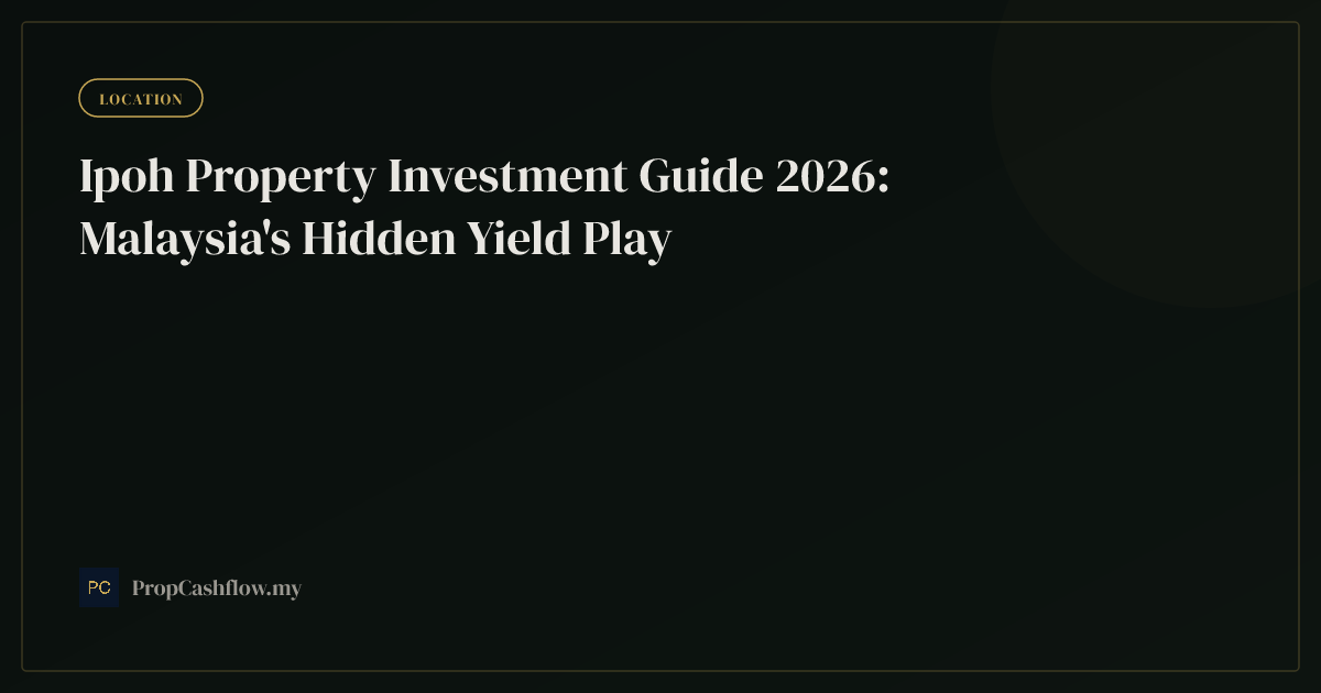 Ipoh Property Investment Guide 2026: Malaysia's Hidden Yield Play