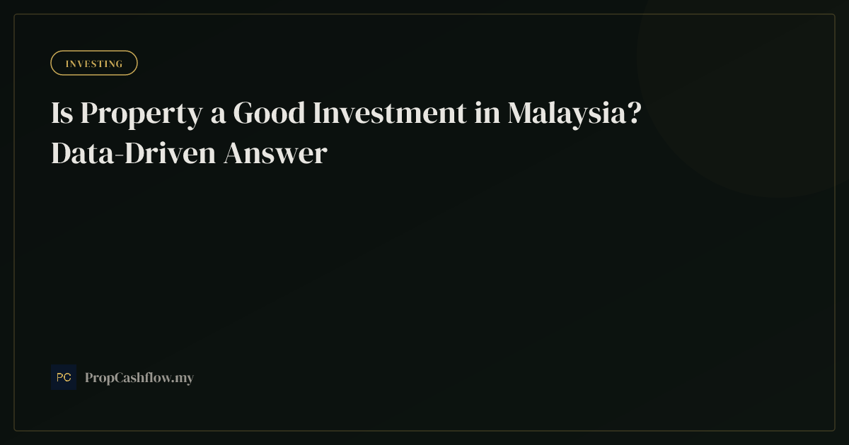 Is Property a Good Investment in Malaysia? Data-Driven Answer