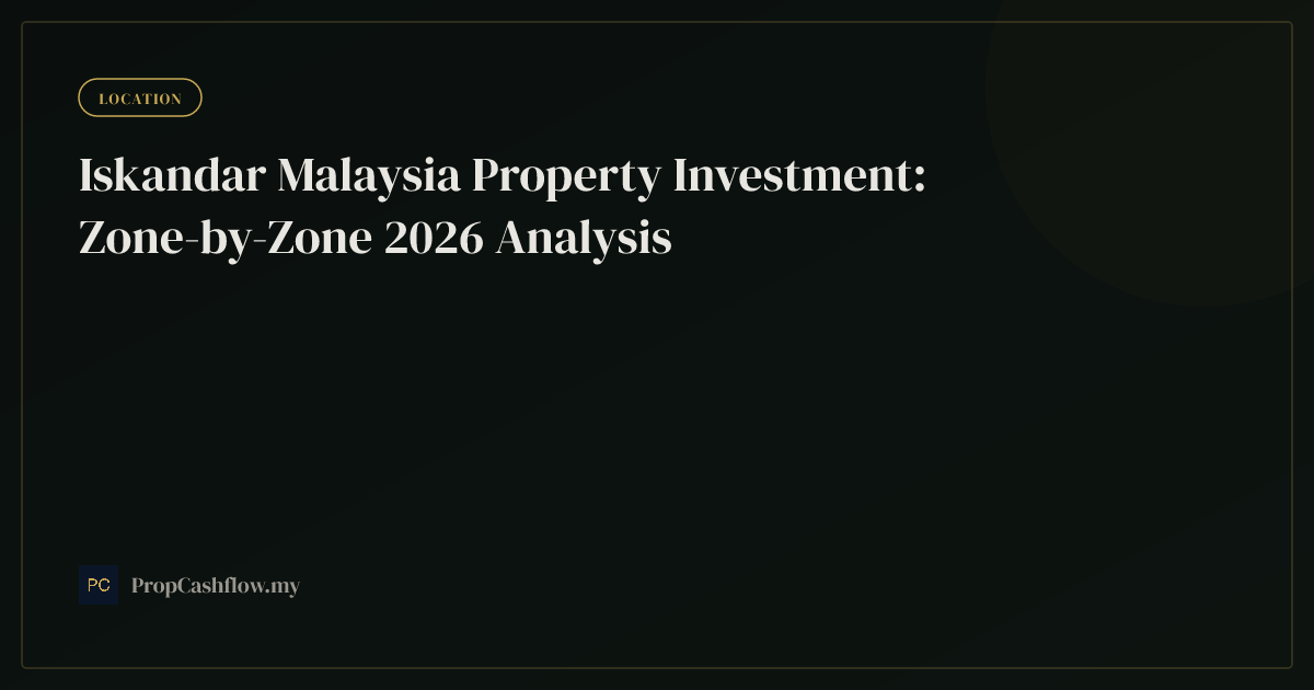 Iskandar Malaysia Property Investment: Zone-by-Zone 2026 Analysis