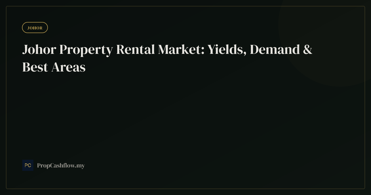 Johor Property Rental Market: Yields, Demand & Best Areas