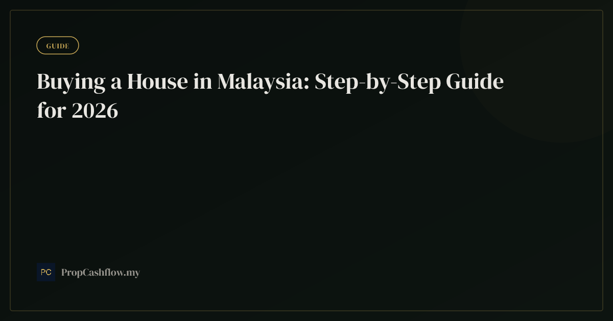 Buying a House in Malaysia: Step-by-Step Guide for 2026