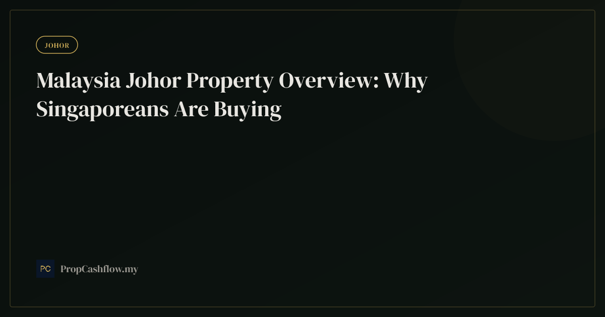 Malaysia Johor Property Overview: Why Singaporeans Are Buying