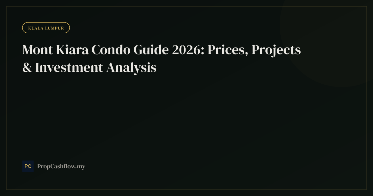 Mont Kiara Condo Guide 2026: Prices, Projects & Investment Analysis