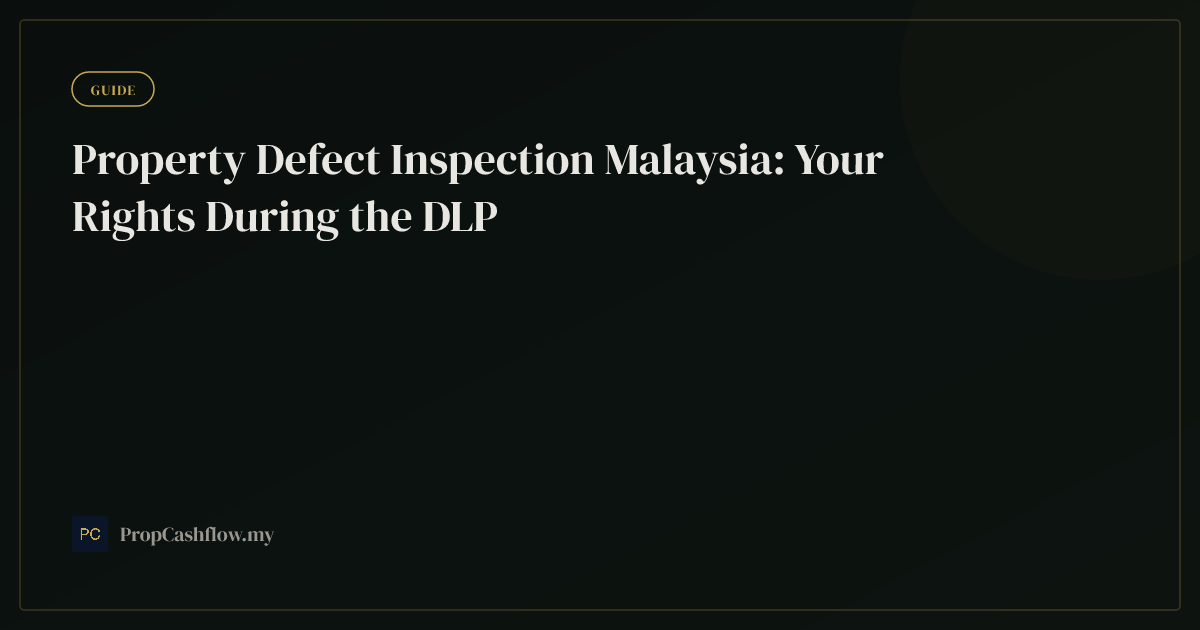 Property Defect Inspection Malaysia: Your Rights During the DLP