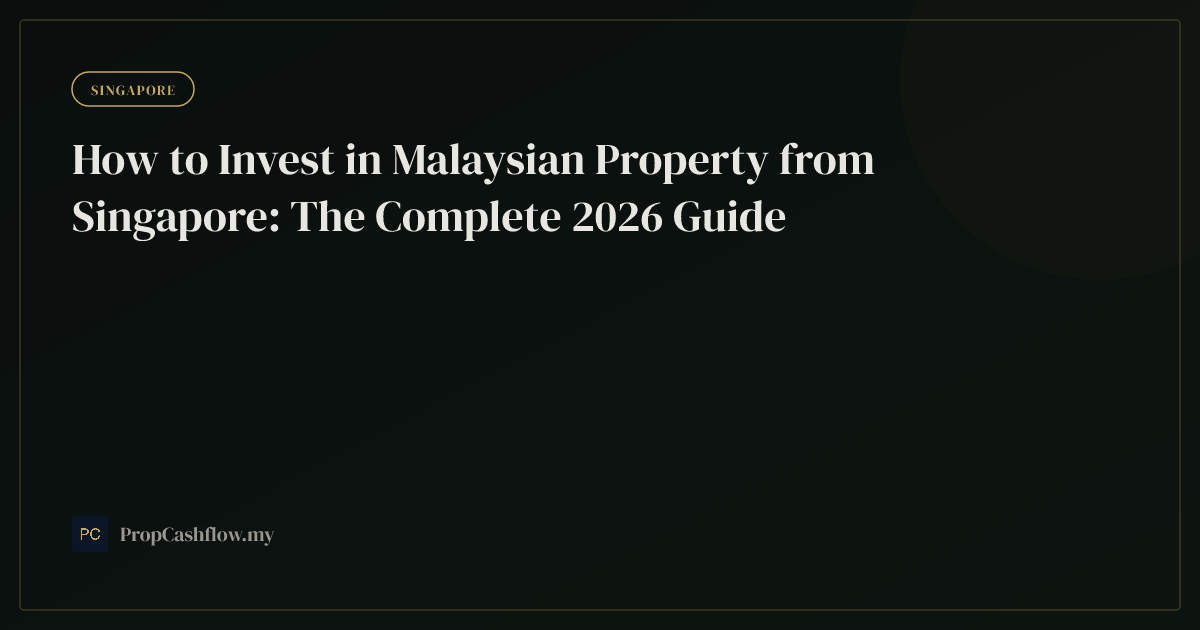 How to Invest in Malaysian Property from Singapore: The Complete 2026 Guide